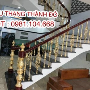 Cầu Thang Sắt Mỹ Thuật, Cầu Thang Lan Can Sắt Tay Vịn Gỗ, Cầu Thang Sắt Mỹ Thuật Đẹp