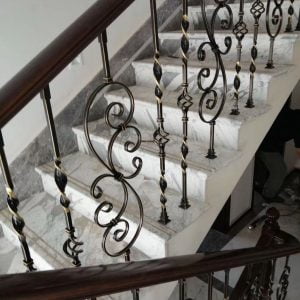 Cầu Thang Sắt Mỹ Thuật, Cầu Thang Lan Can Sắt Tay Vịn Gỗ, Cầu Thang Sắt Mỹ Thuật Đẹp