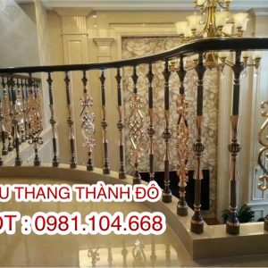 Cầu Thang Sắt Mỹ Thuật, Cầu Thang Lan Can Sắt Tay Vịn Gỗ, Cầu Thang Sắt Mỹ Thuật Đẹp
