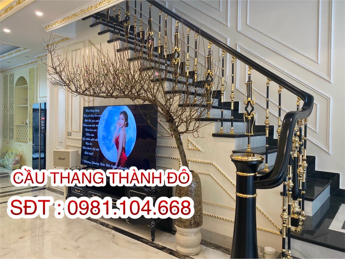 cầu thang sắt nghệ thuật đẹp tại Hà Nội