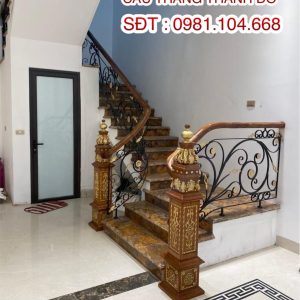 cầu thang sắt nghệ thuật tại Hà Nội