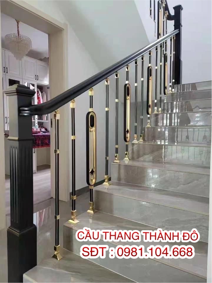 cầu thang sắt nghệ thuật tại Hà Nội